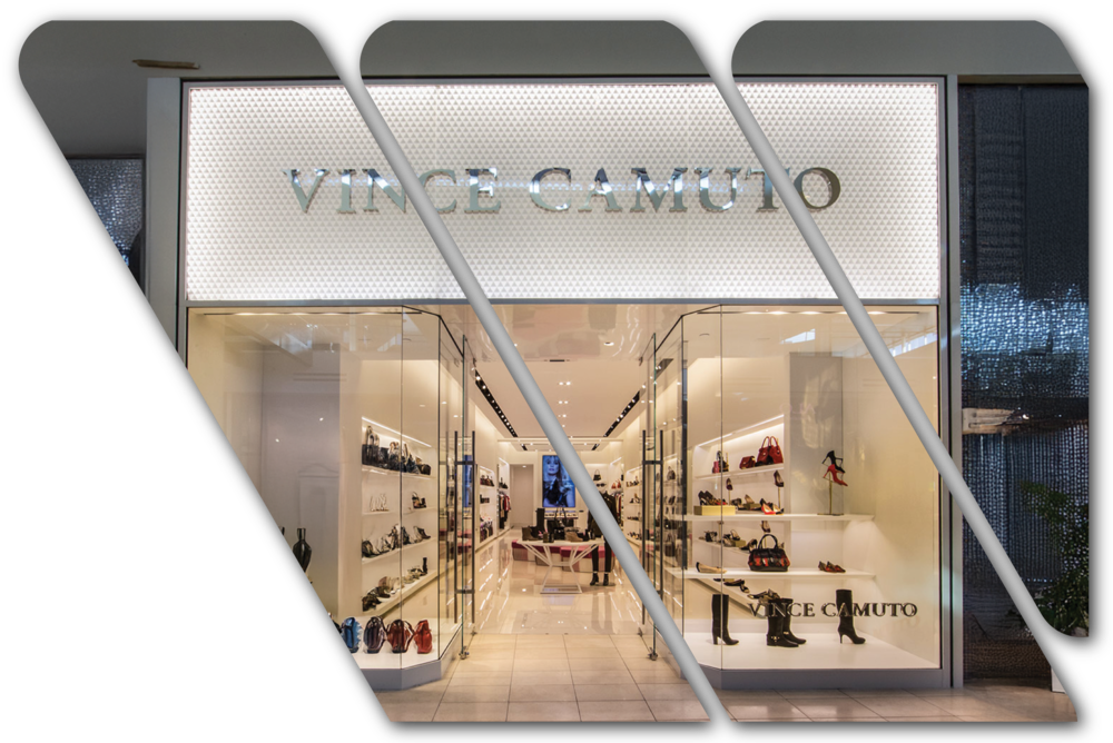 Construction of Vince Camuto showroom